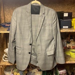 Express Glen Plaid Suit